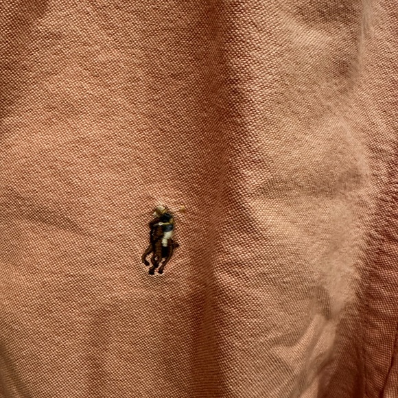 Ralph Lauren Pink Oxford Button Down—Size 14 This one is not slim fit. Relaxed. - Picture 4 of 6